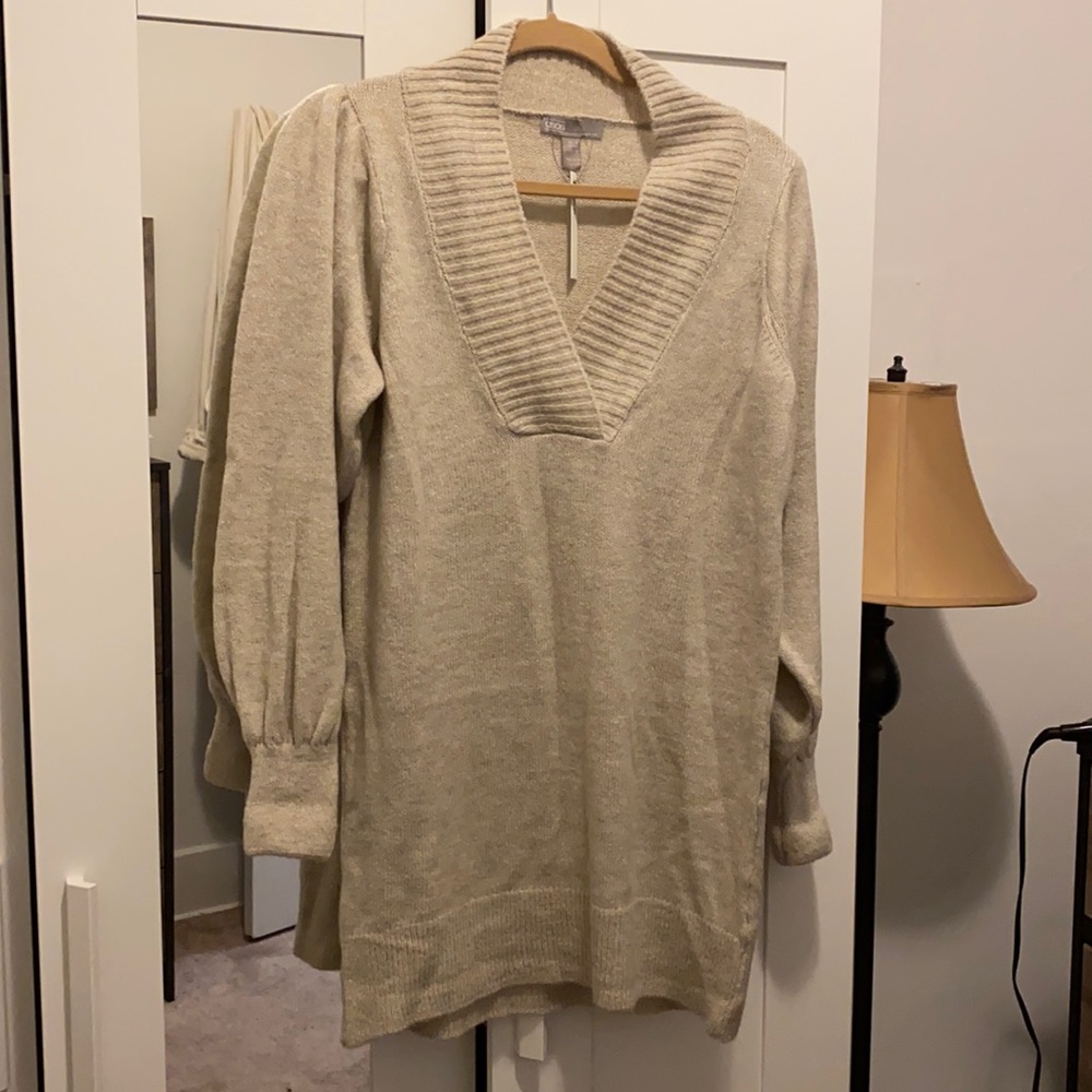 Puff sleeve sweater dress NEW